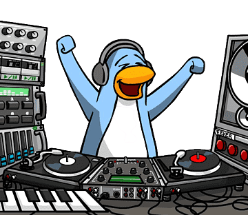 pinguino fa il dj